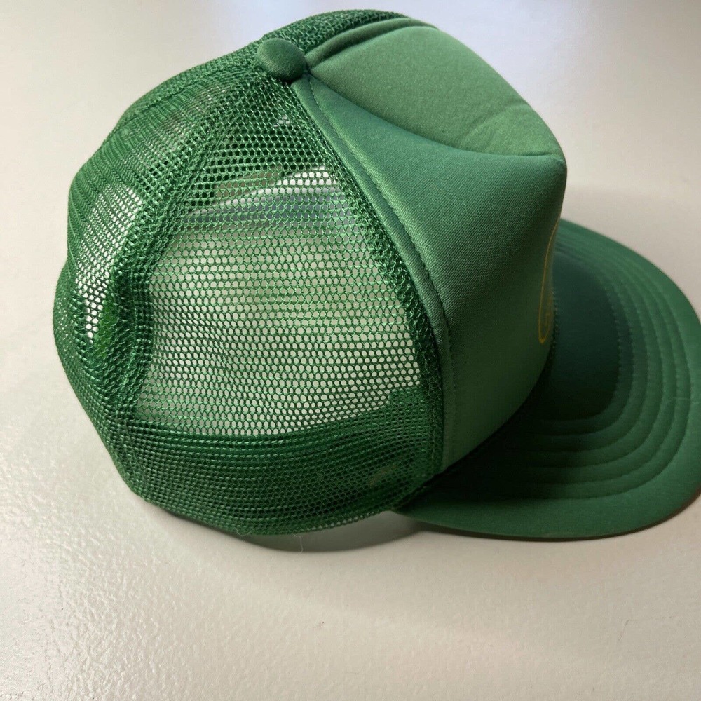 John Deere Mesh Snap Patch Trucker Hat Foam Rope Swingster Green VTG - Picture 6 of 12